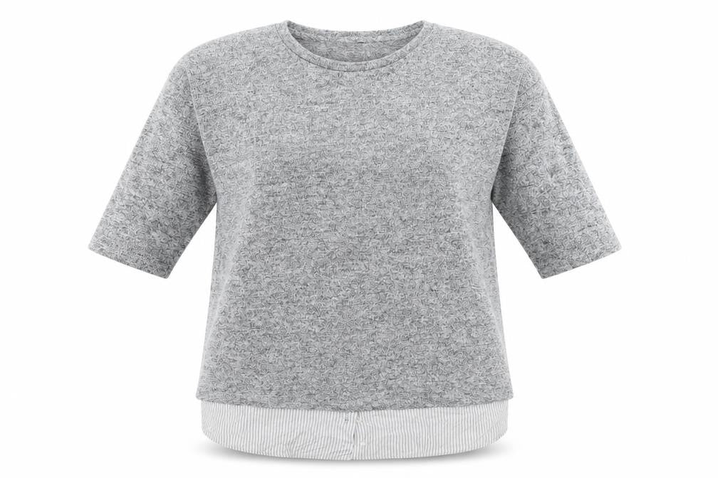 Sainsburys  Womens Grey   Pullover Jumper Size 16  - Under Shirt detail