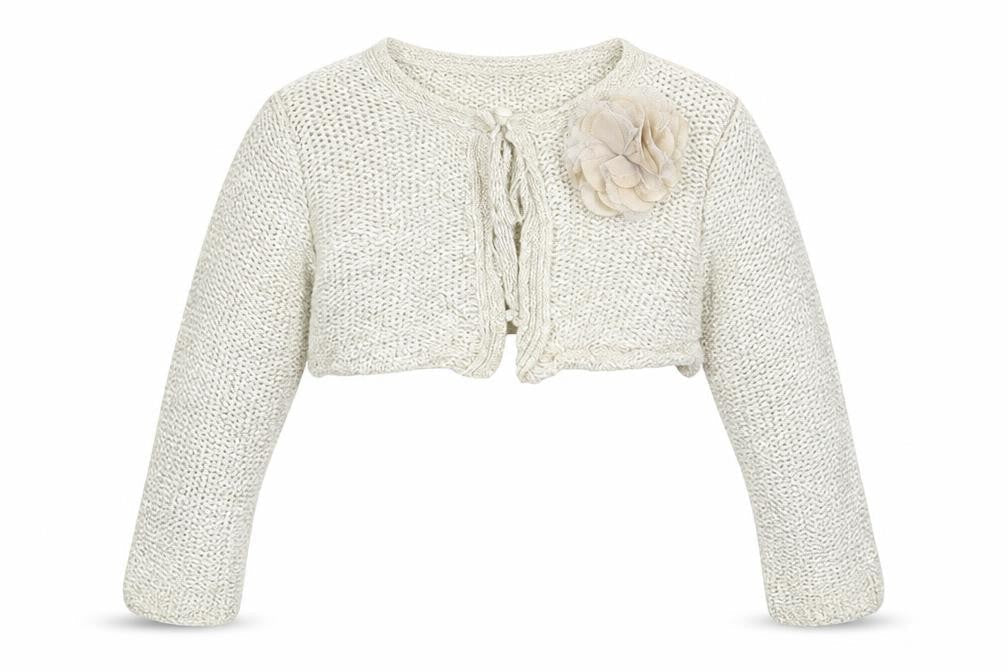H&M Girls Beige   Shrug Jumper Size 2-3 Years