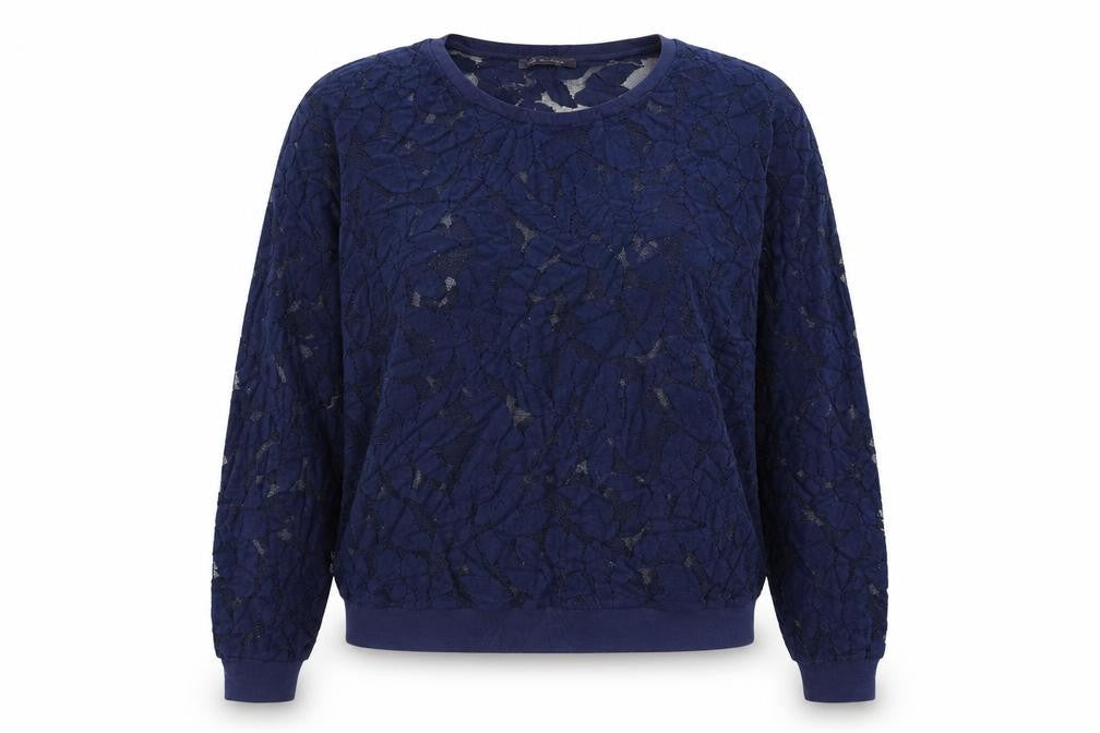 Marks & Spencer Womens Blue Floral  Pullover Jumper Size 14