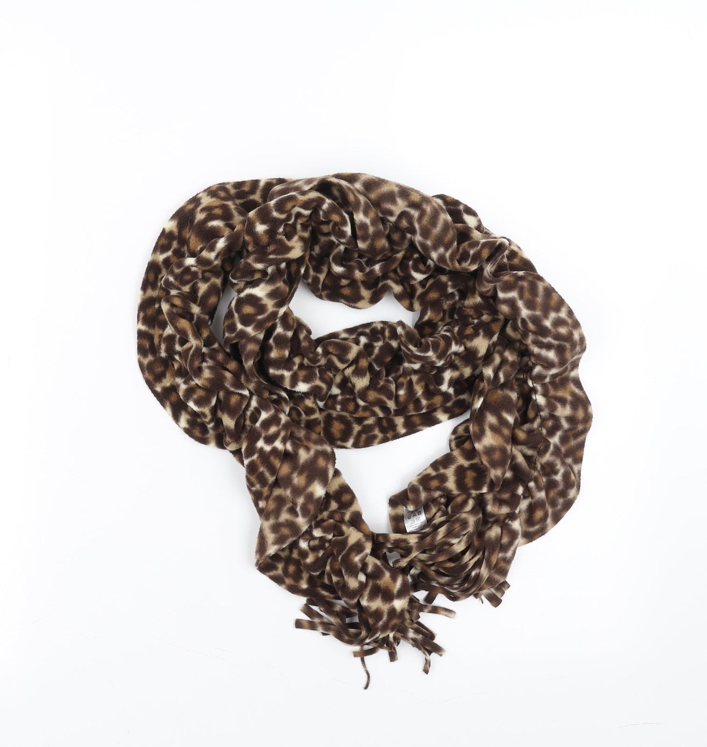 BHS Womens Brown Animal Print   Scarf   - ruched