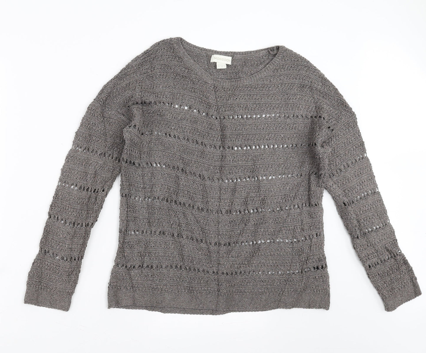 Monsoon Womens Grey   Pullover Jumper Size 10