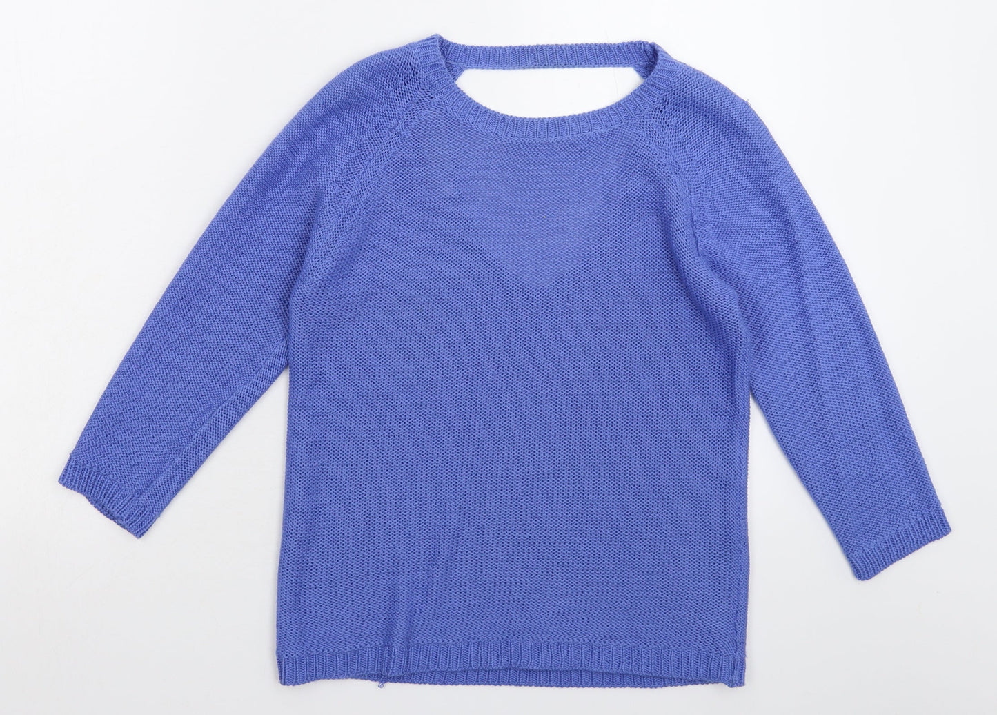 Preworn Womens Blue  Knit Pullover Jumper Size M