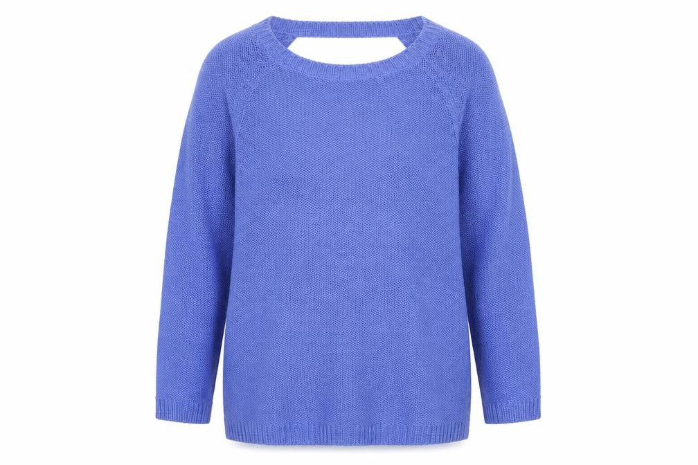 Preworn Womens Blue  Knit Pullover Jumper Size M