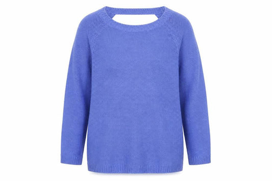 Preworn Womens Blue  Knit Pullover Jumper Size M