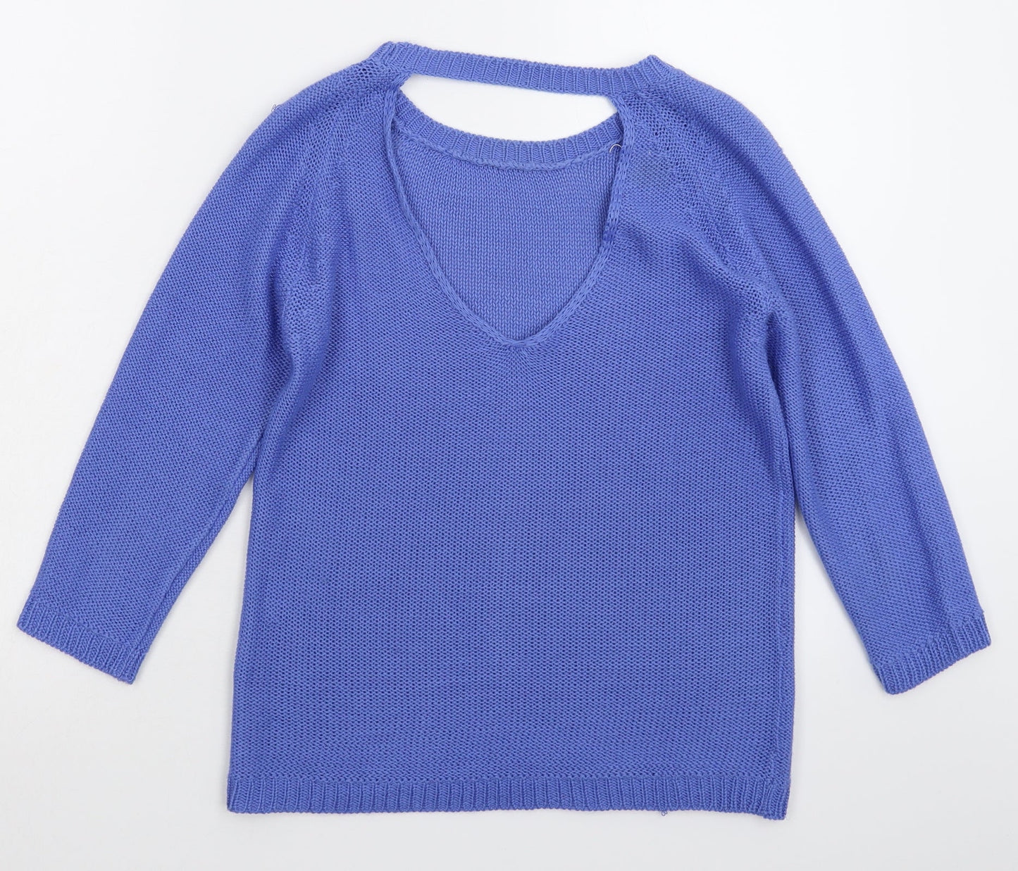 Preworn Womens Blue  Knit Pullover Jumper Size M