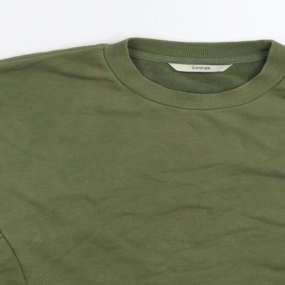 George Womens Green   Pullover Sweatshirt Size M