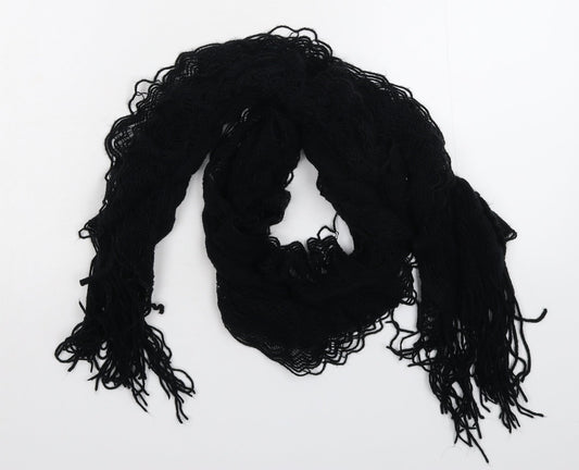 Preworn Womens Black  Knit  Scarf