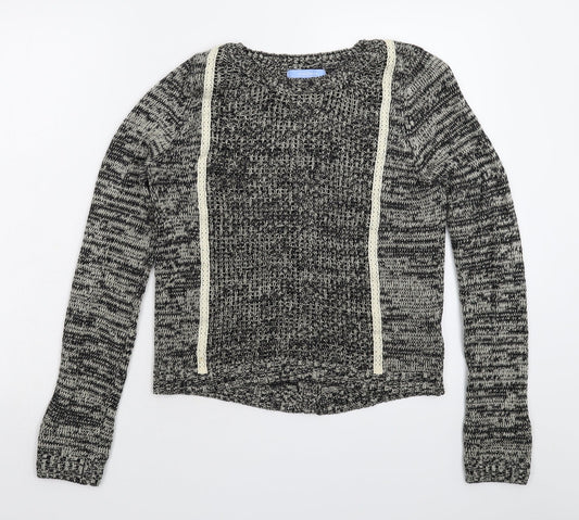 Aphorism Womens Grey  Knit Pullover Jumper Size M