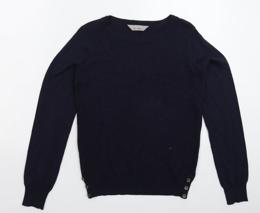 Dorothy Perkins Womens Blue  Knit Pullover Jumper Size 8