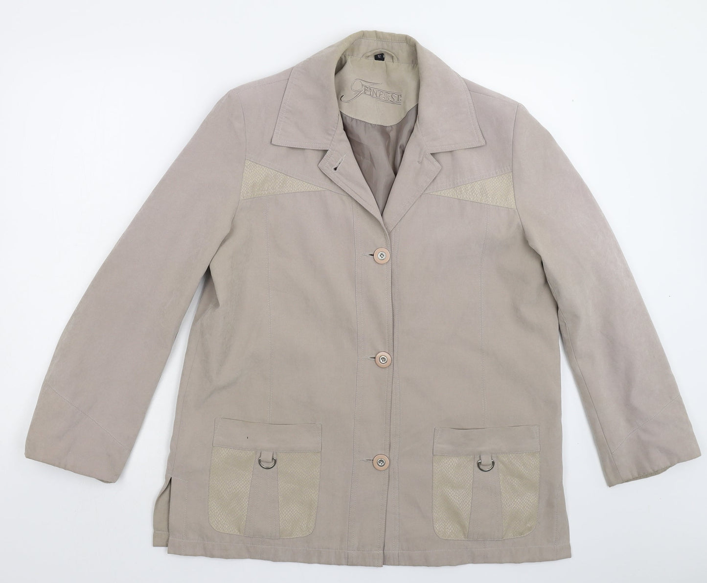 Finesse Womens Grey   Jacket  Size 12