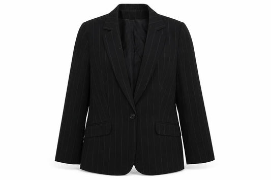 Dorothy Perkins Womens Black Striped  Jacket Suit Jacket Size 14