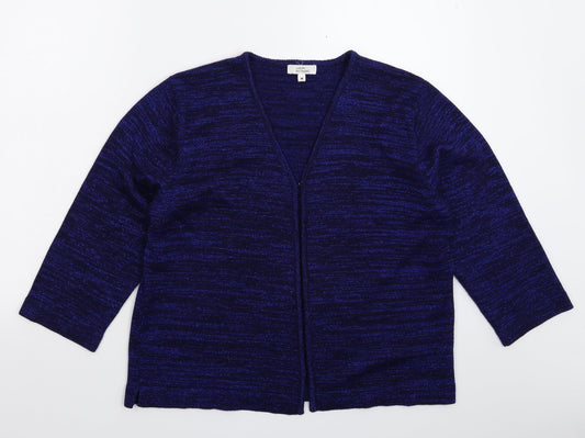 Luxury Knitwear Womens Blue  Knit Cardigan Jumper Size M