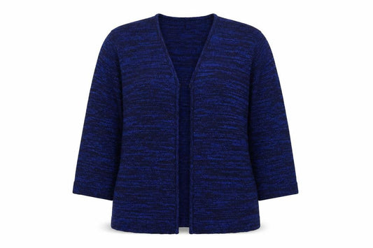 Luxury Knitwear Womens Blue  Knit Cardigan Jumper Size M