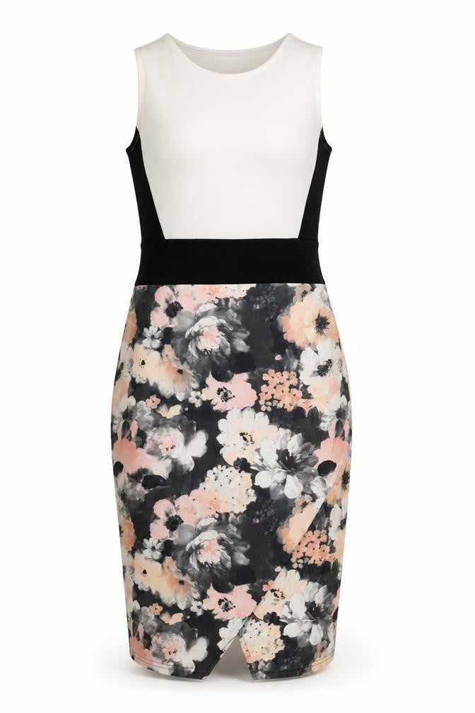Boohoo Womens Pink Floral  Sheath  Size 10