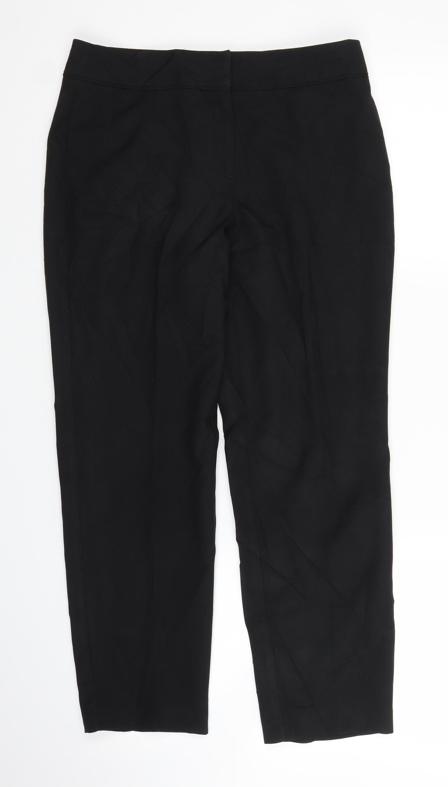 F&F Womens Black   Capri Trousers Size 6 L24 in