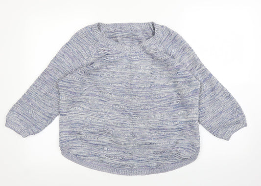 M&S Womens Blue   Pullover Jumper Size 10