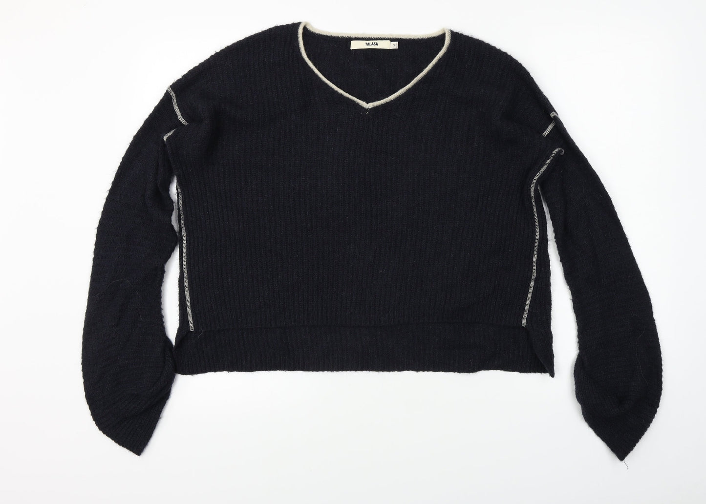 talasa Womens Black   Pullover Jumper Size M