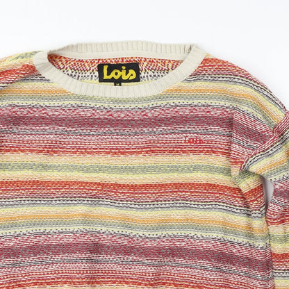 Lois  Womens Pink   Pullover Jumper Size M