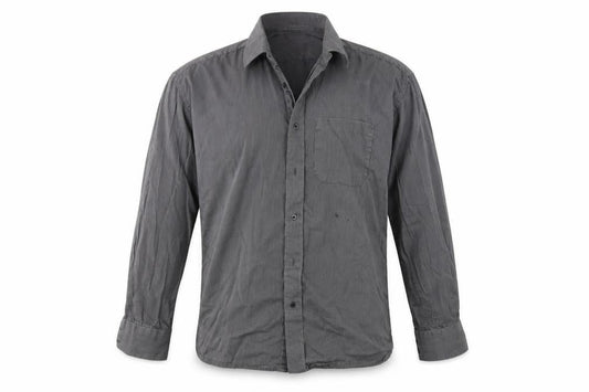 Unity World Wear  Mens Grey Striped   Dress Shirt Size 42