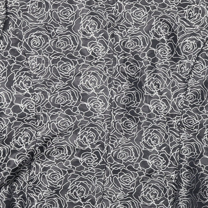 Brand and care label for Oscar B women’s grey floral jacket blazer, size UK 14