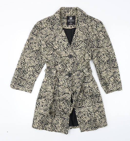 Atmosphere  Womens Beige Argyle/Diamond  Jacket Coat Size 12
