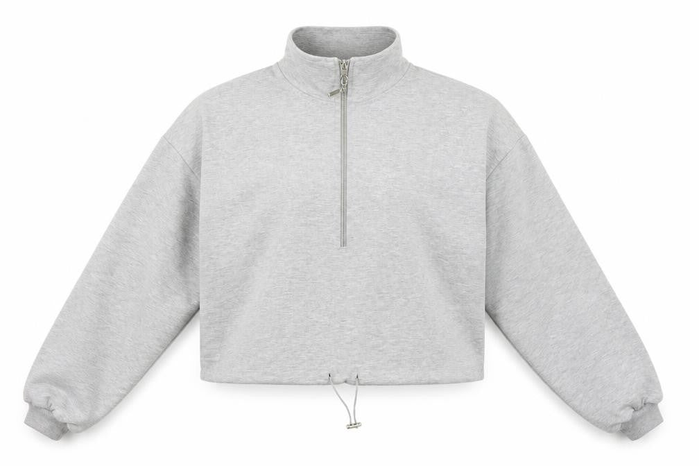 PORTABELLO  Womens Grey   Henley Jumper Size S