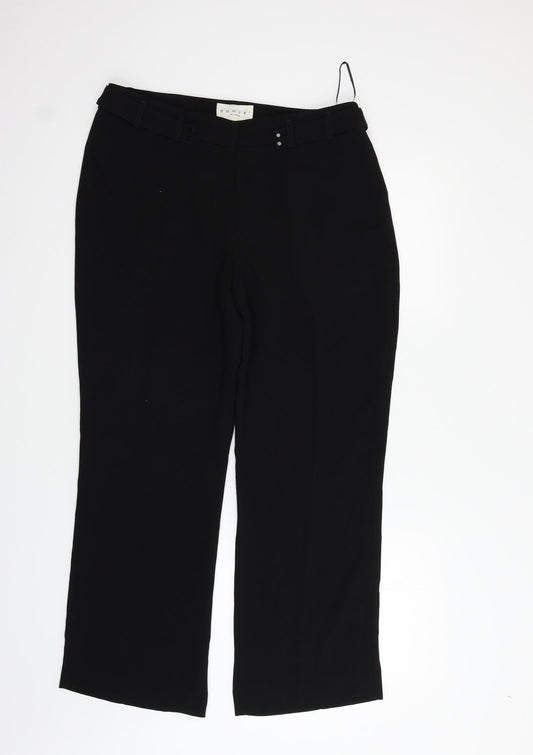 Damsel Womens Black   Trousers  Size 12 L26 in