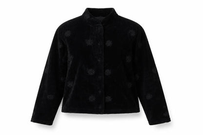 SOHO Womens Black   Basic Button-Up Size S