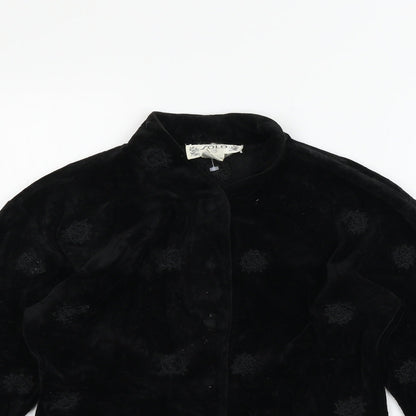 SOHO Womens Black   Basic Button-Up Size S