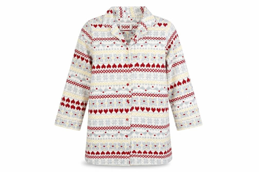 Preworn Womens White Geometric  Top Pyjama Top Size 8