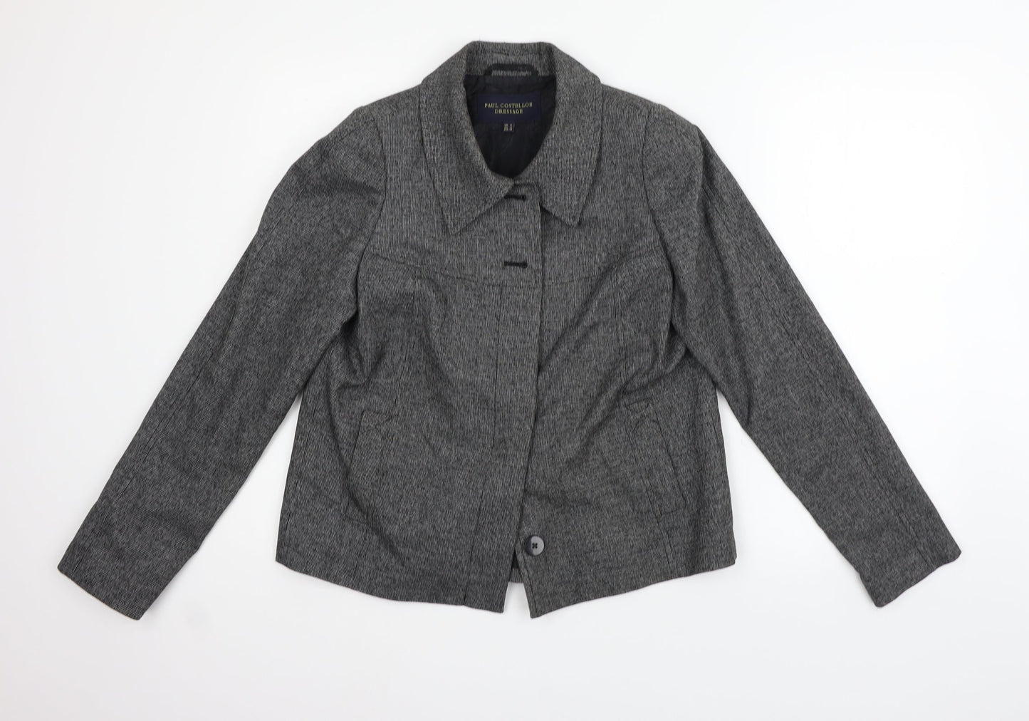 Paul Costelloe Womens Grey   Jacket Blazer Size 8