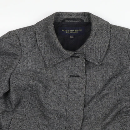 Paul Costelloe Womens Grey   Jacket Blazer Size 8