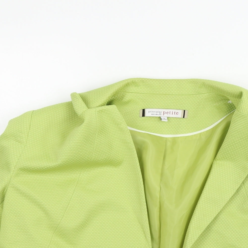 Principles Womens Green   Henley Jumper Size 12