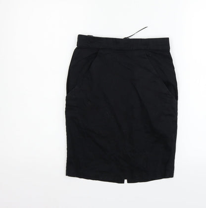 Topshop Womens Black   Flare Skirt Size 6
