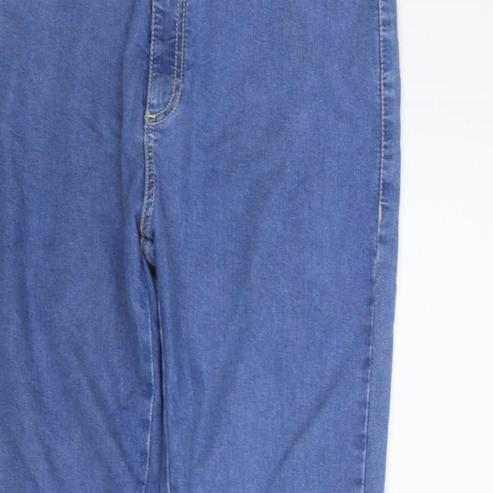 deniem & co Womens Blue   Straight Jeans Size 16 L27 in