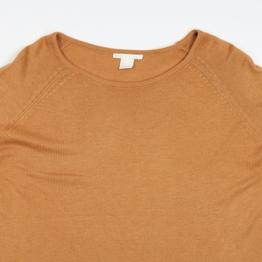 H&M Womens Yellow   Pullover Jumper Size L