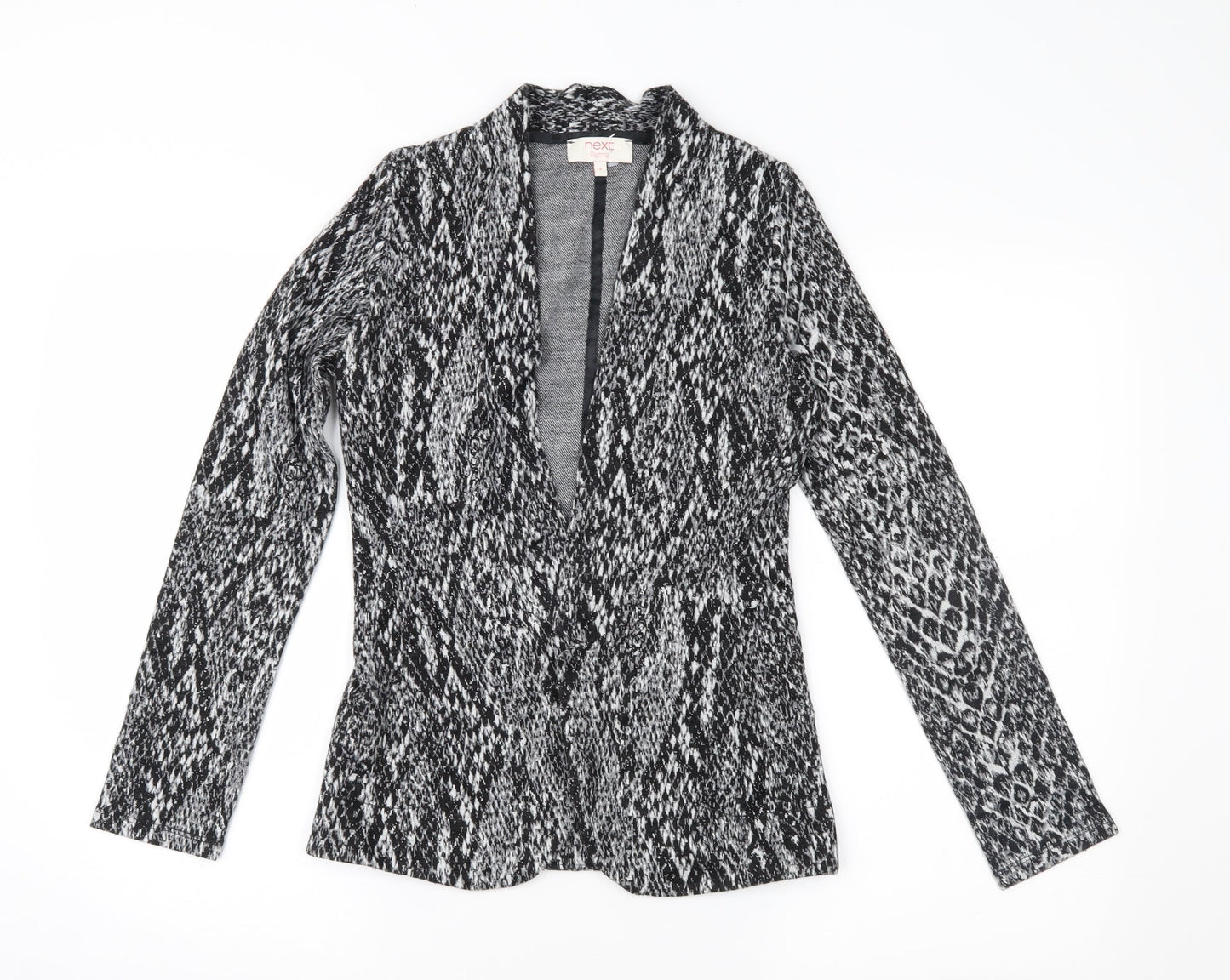 NEXT Womens Grey Animal Print  Jacket  Size 8