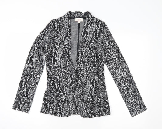 NEXT Womens Grey Animal Print  Jacket  Size 8