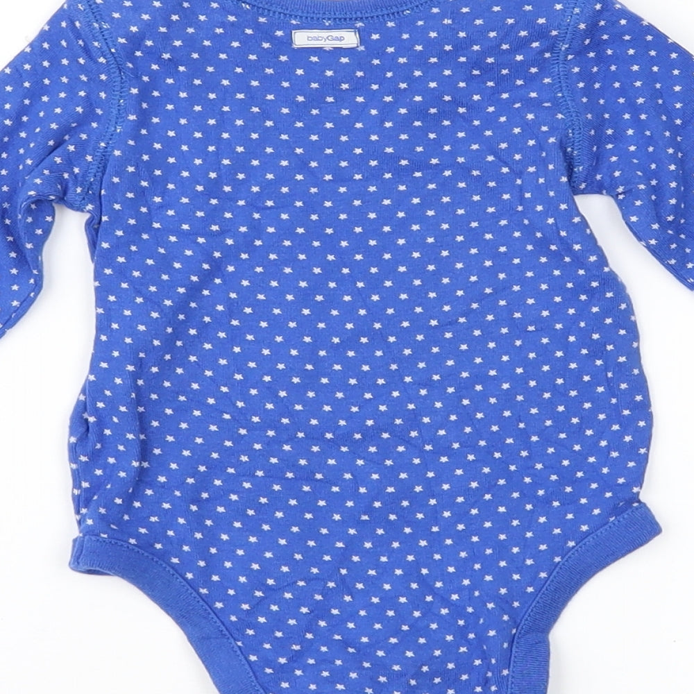 Gap Baby Blue Geometric  Basic T-Shirt Size 3-6 Months