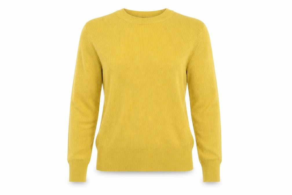 Marks & Spencer Womens Yellow   Pullover Jumper Size 14