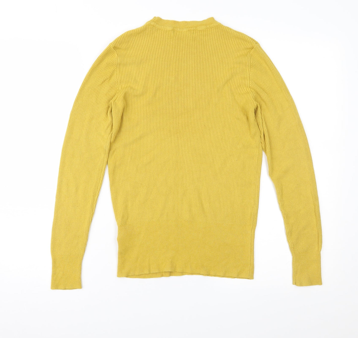 Marks and Spencer Womens Yellow   Pullover Jumper Size 14
