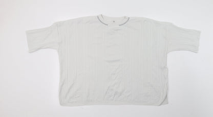 River Island Womens White  Knit Pullover Jumper Size 10