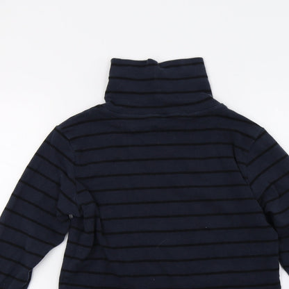 Gap Womens Blue Striped Jersey Pullover Jumper Size M