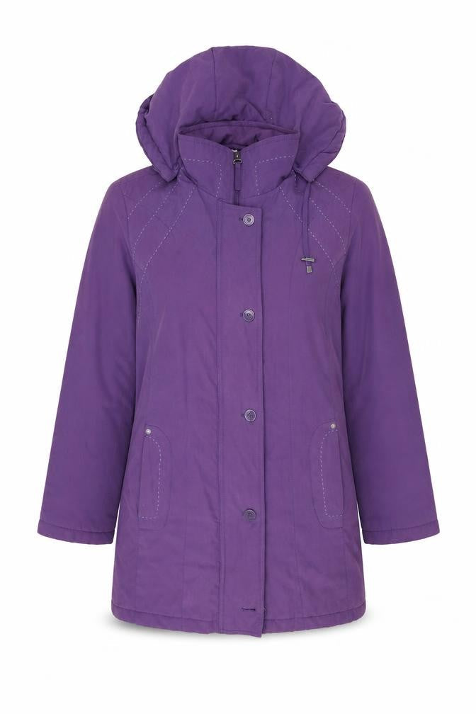 Klass Womens Purple   Overcoat Coat Size M