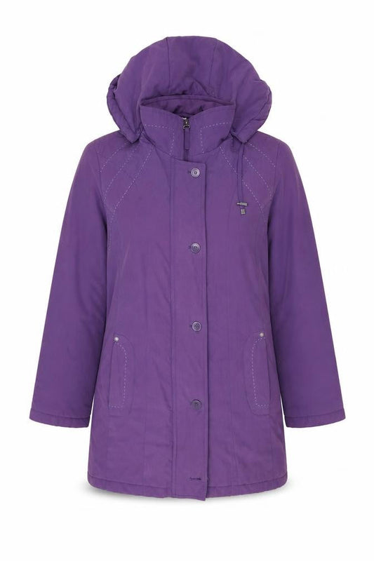 Klass Womens Purple   Overcoat Coat Size M