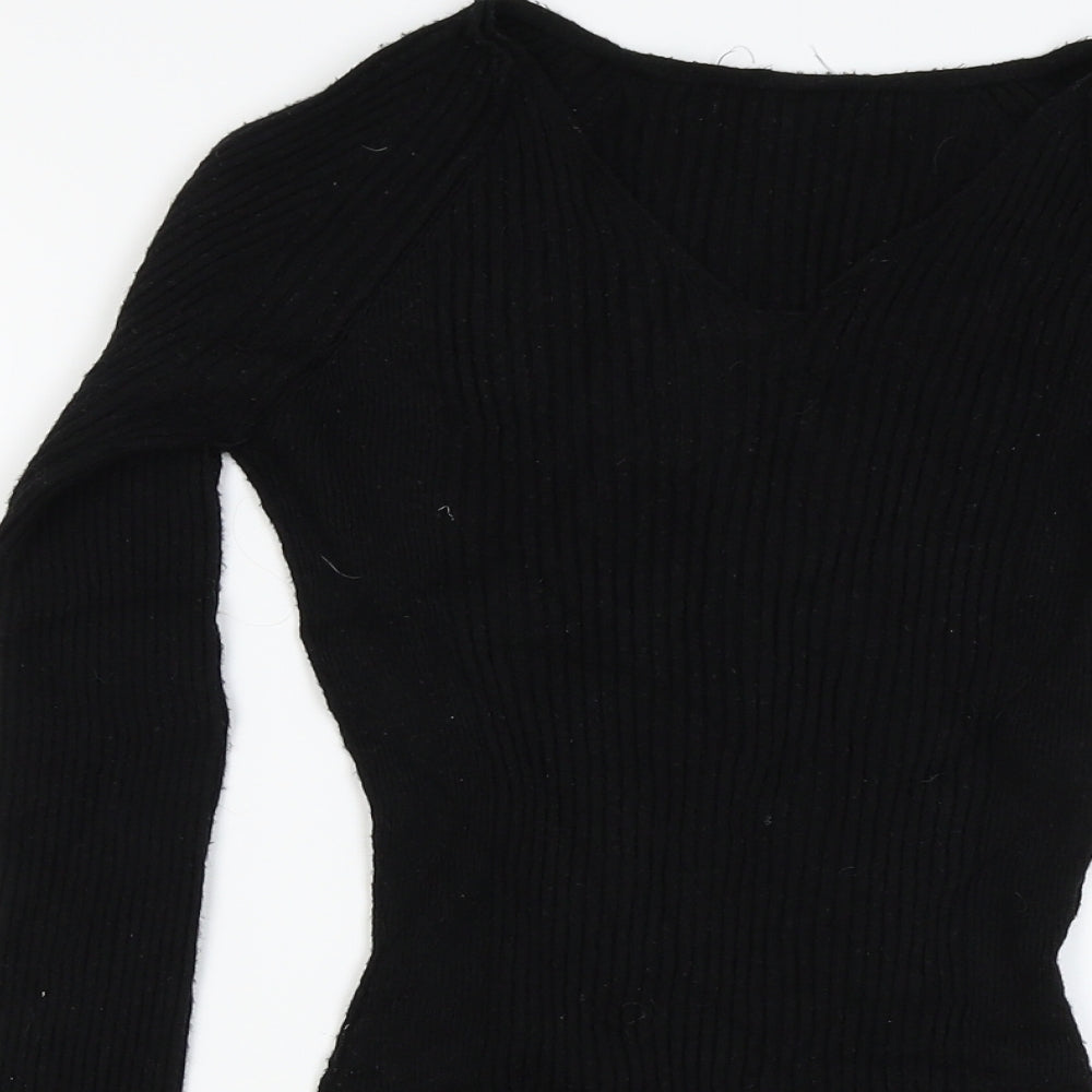 Preworn Womens Black   Pullover Jumper Size S