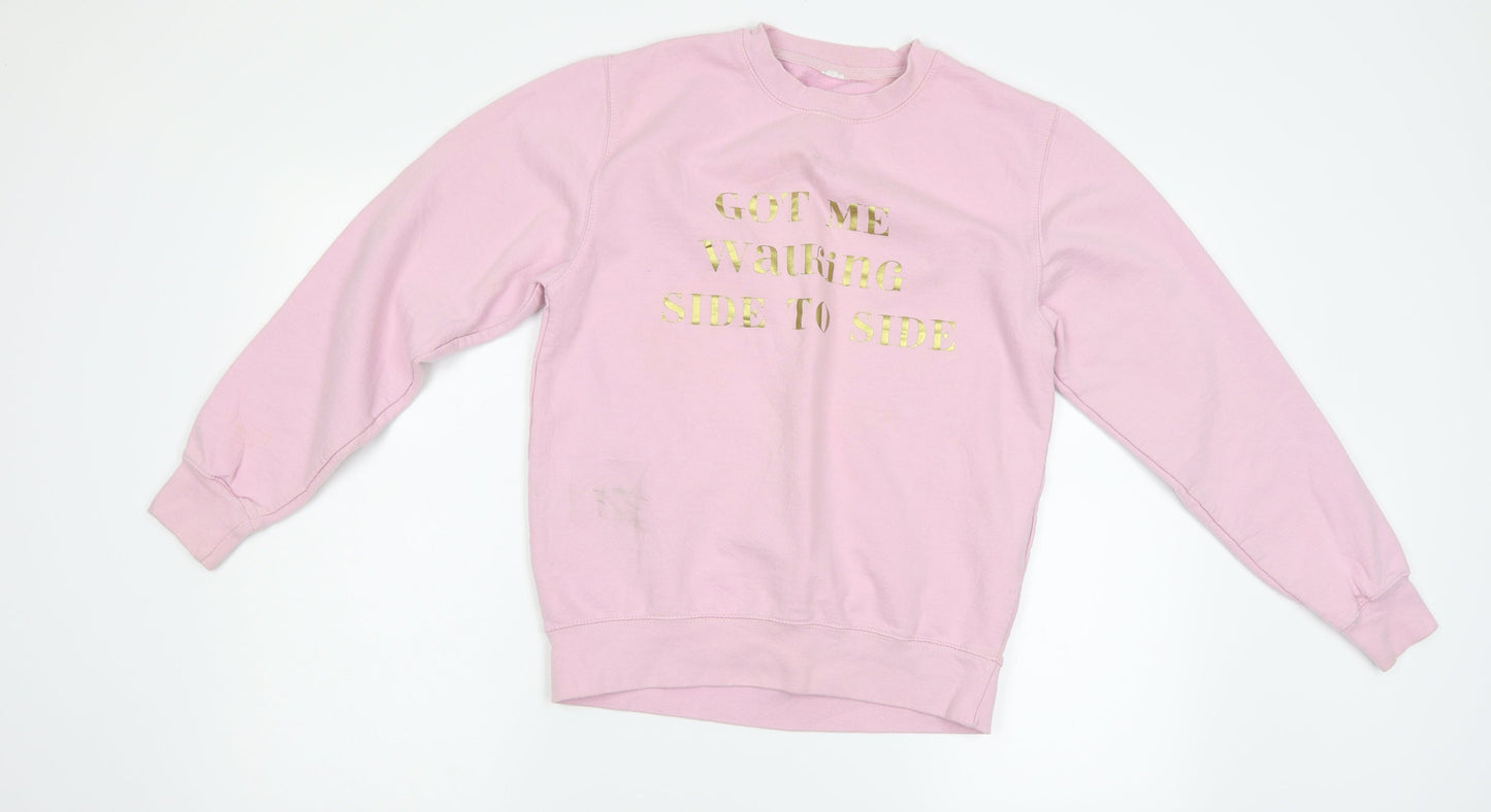 Preworn Womens Pink   Pullover Sweatshirt Size S