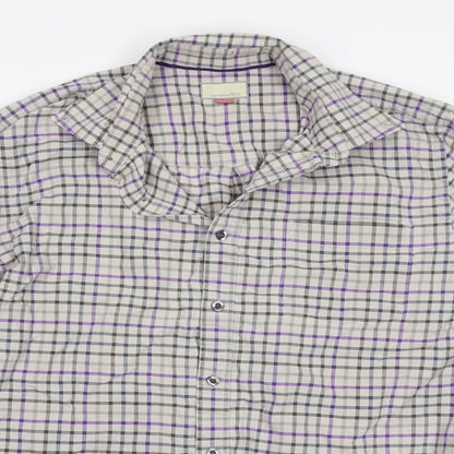 John Lewis Mens Multicoloured Check   Button-Up Size M