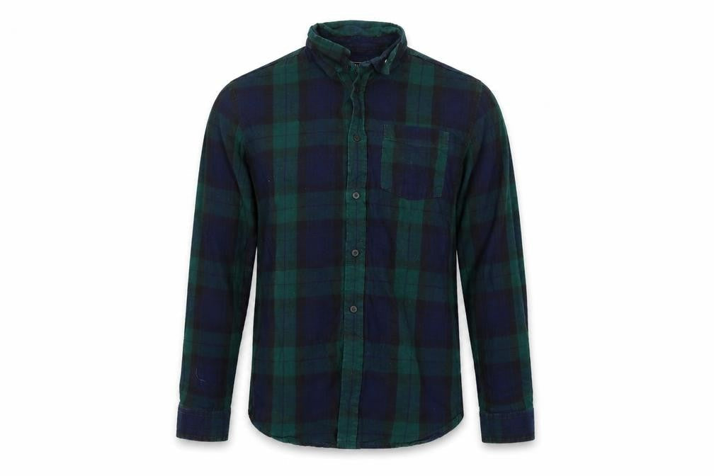 Peacocs Mens Multicoloured Check   Button-Up Size M