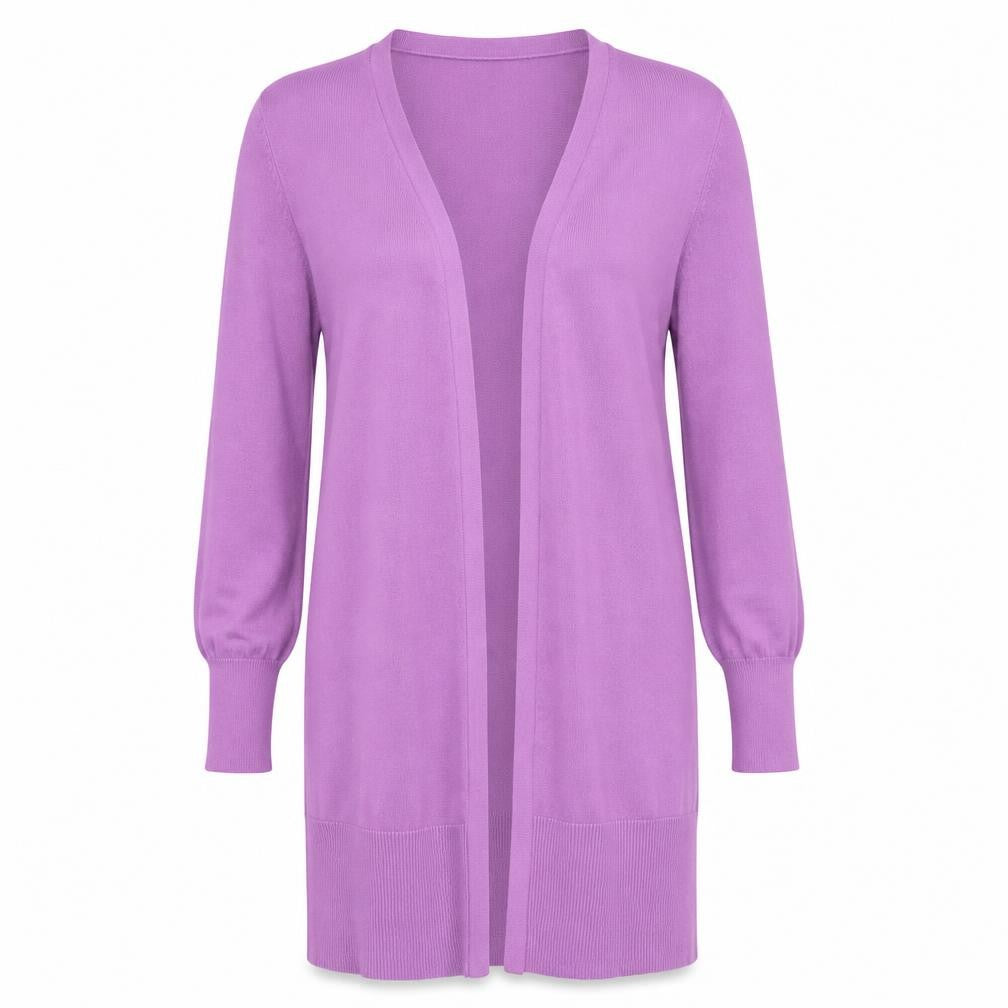 Simply Stock Stop Womens Purple  Rayon Cardigan Jumper Size L